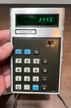 UA120 ROYAL Calculator Lcd Power Cord Manual #3