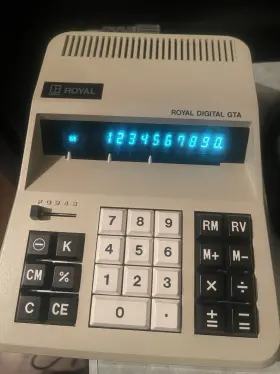UA757 ROYAL Litton Digital Gta Desktop Calculator