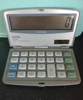 XE36 ROYAL Calculator Display Solar Battery Perfectly