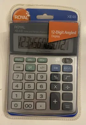 XE48 ROYAL Calculator Solar Battery Display