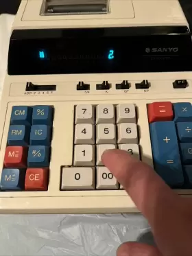 5000DP SANYO Printing Calculator Paper #2 5000DP SANYO Printing Calculator Paper #2