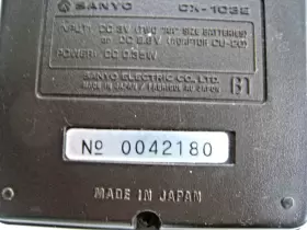 CX-1032 SANYO Pocket Calculator #3