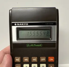 CX-1231 SANYO Calculator #2