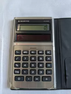 CX-2580 SANYO Pocket Calculator Amorphous Solar #2 CX-2580 SANYO Pocket Calculator Amorphous Solar #2
