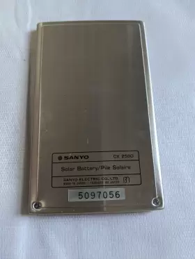 CX-2580 SANYO Pocket Calculator Amorphous Solar #3 CX-2580 SANYO Pocket Calculator Amorphous Solar #3