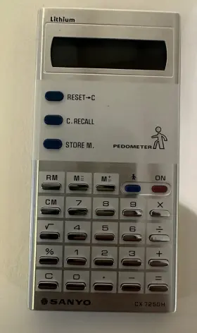 CX7250H SANYO Calculator Pedometer #2