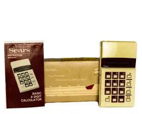 5819 SEARS Pocket Calculator Box