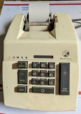 603.58210 SEARS Tower Electric Calculator Adding