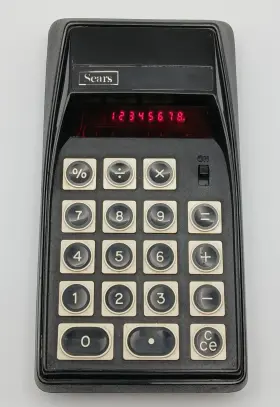 Sears 728.58824 Vtg 1974 8 Electronic Pocket Calculator Model Red Led Works