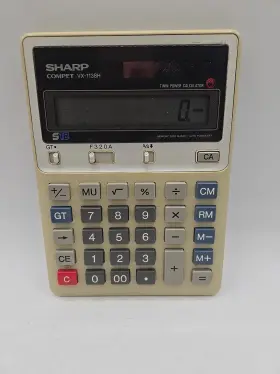 Compet SHARP Twin Power Calculator Solar Poweres Box #2