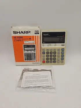 Compet SHARP Twin Power Calculator Solar Poweres Box
