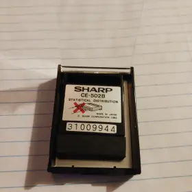31009944 SHARP Pocket Calculator Data Card Statistical