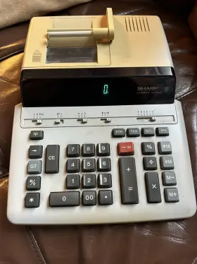 7D020156 SHARP Compet Printing Calculator Desk Top Lg