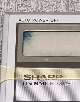 819S SHARP Elsi Mate Calculator Manual #3