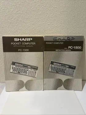 C-1500A SHARP Instruction Manual Pocket Calculator