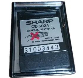 CE-502A SHARP General Statistics Pocket