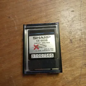 CE-503B SHARP Circuit Analysis Data Card Pocket