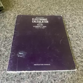 COMPET-363 SHARP Calculator Manual Elsi