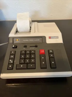 CS-2051 SHARP Compet Desk Calculator Powers Prints