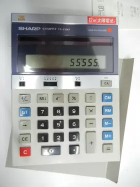 CS-2124A SHARP Solar Cell Calculator Compet #2