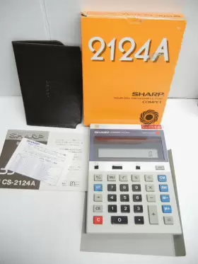 CS-2124A SHARP Solar Cell Calculator Compet
