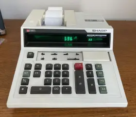CS-2182 SHARP Compet Print Display Calculator Keys Cover #2