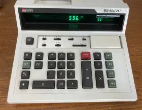 CS-2182 SHARP Compet Print Display Calculator Keys Cover #3