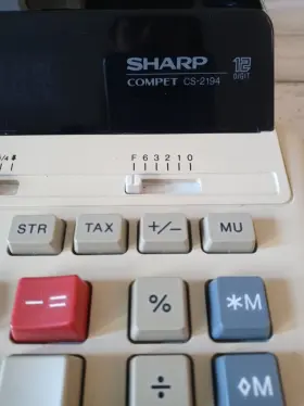 CS-2194 SHARP Compet Digital Printing Calculator Roll #2