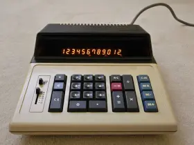CS-229 SHARP Compet Desktop Calculator Bright Gas Discharge