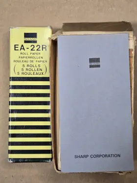 EA-22R SHARP Roll Printer Paper Notepads Calculator