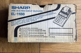 EL-1187 SHARP Print Display Calculator
