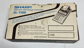 EL-1188 SHARP Print Display Calculator Box #2