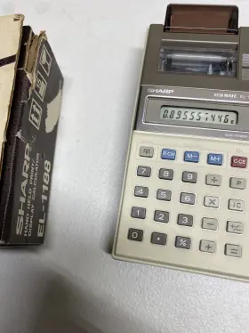 EL-1188 SHARP Print Display Calculator Box #3