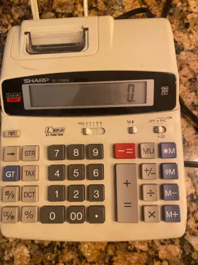 EL-1192GII SHARP Printing Calculator Office Desktop Adding