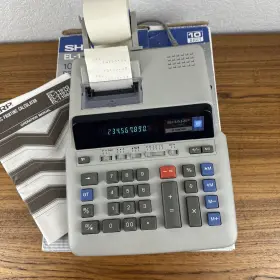 EL-1196G SHARP Printing Calculator Box Manual Paper
