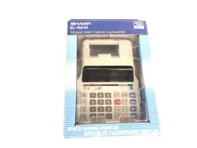 EL-1601H SHARP Calculator Print Display Printing EL-1601H SHARP Calculator Print Display Printing