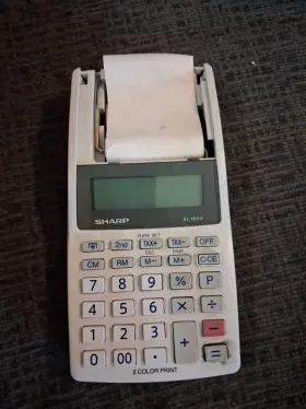 EL-1611V SHARP Calculator Print