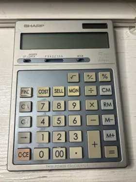 EL-2139H SHARP Calculator Twin Power