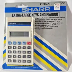 EL-230B SHARP Calculator Keys Bats Box