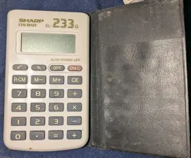 EL-233SB SHARP Elsi Mate Pocket Calculator Battery