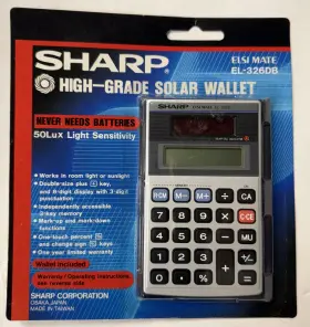 EL-326DB SHARP High Solar Wallet