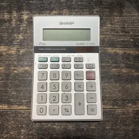 EL-330M SHARP Elsi Mate Desk Calculator Twin Power Solar Rate