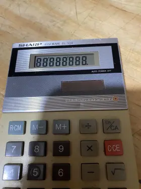EL-334 SHARP Elsi Mate Solar Battery Calculator