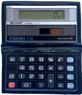 EL-351S SHARP Solar Cell Pocket Calculator Elsi Mate
