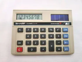 EL-361B SHARP Elsi Mate Desk Top Solar Cell Calculator