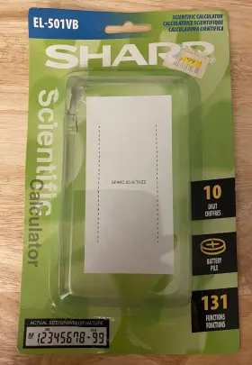 EL-501VB SHARP Scientific Calculator Bat #2