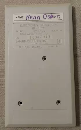 EL-506S SHARP Scientific Calculator Battery #3