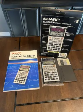 EL-506SLR SHARP Nos Scientific Calculator Box Manual