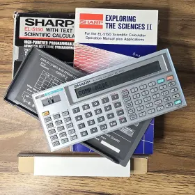 EL-5150 SHARP Scientific Calculator Box Manual Cover Great