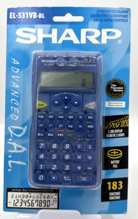 EL-531VB-BL SHARP Scientific Calculator Advanced